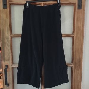 bryn WALKER Charcoal Gray Thin Pinwale Corduroy Wide Leg Pants